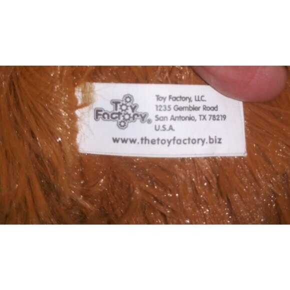 Dave And Busters Brown Plush Bear Teddy Plush Logo Doll Toy Factory 19” D&B - Picture 9 of 12